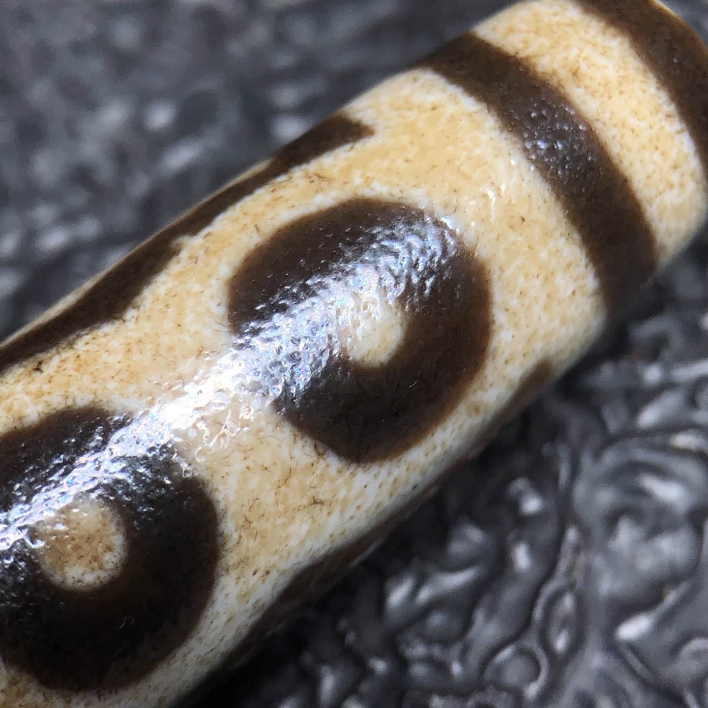 Chinese Natural Agate DZI Beads