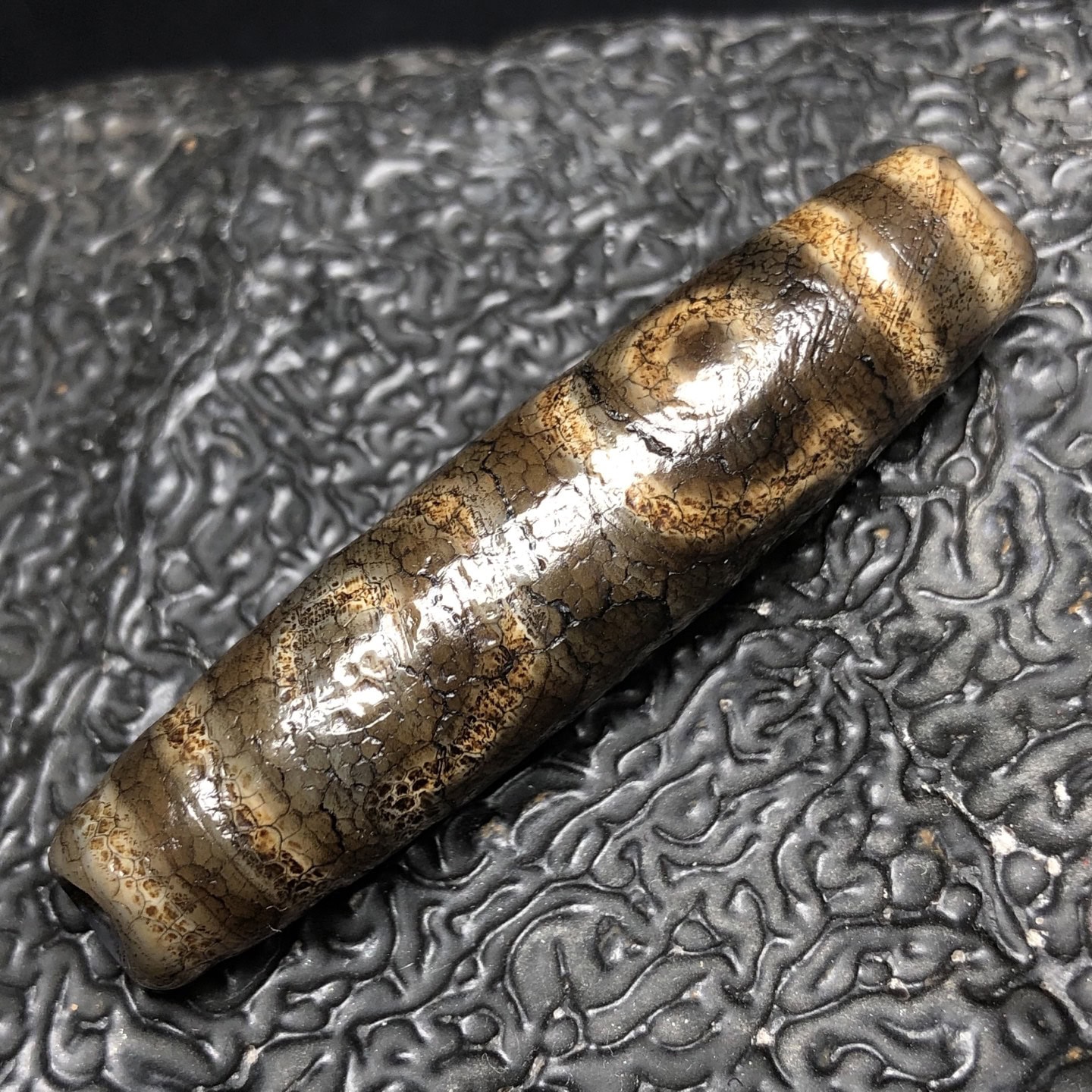 Chinese Natural Agate DZI Beads
