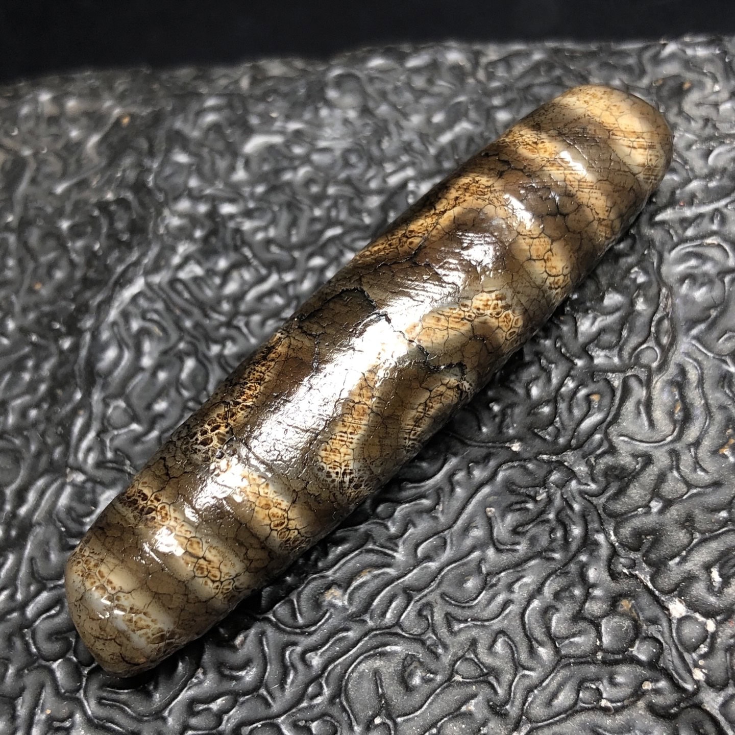 Chinese Natural Agate DZI Beads