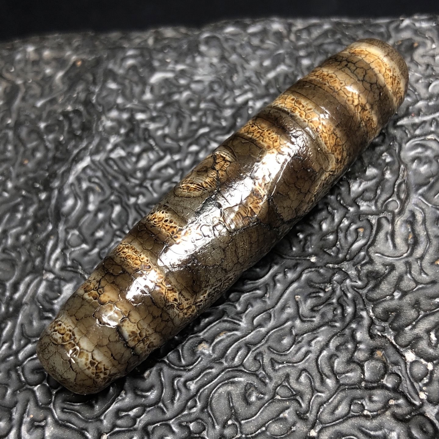 Chinese Natural Agate DZI Beads