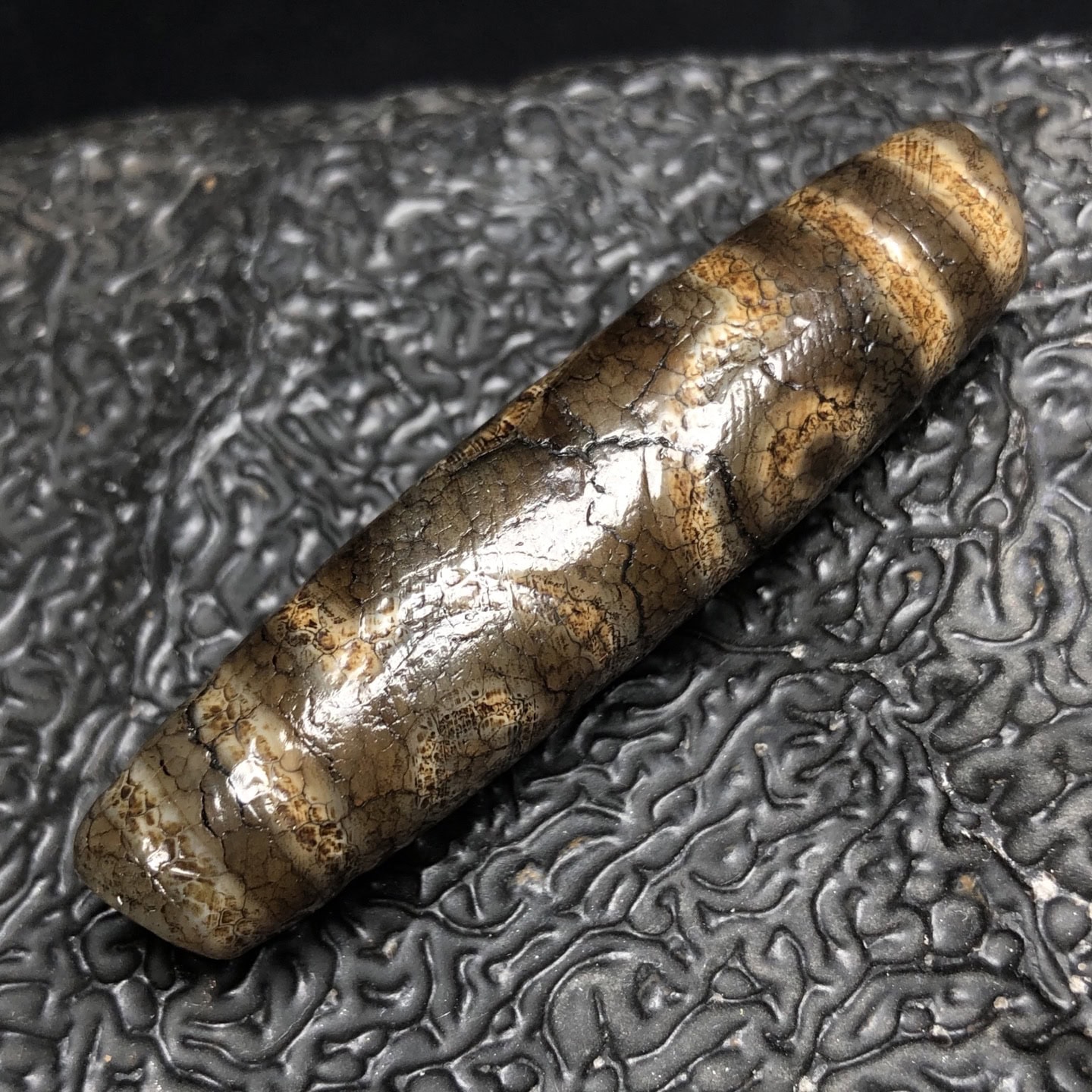 Chinese Natural Agate DZI Beads