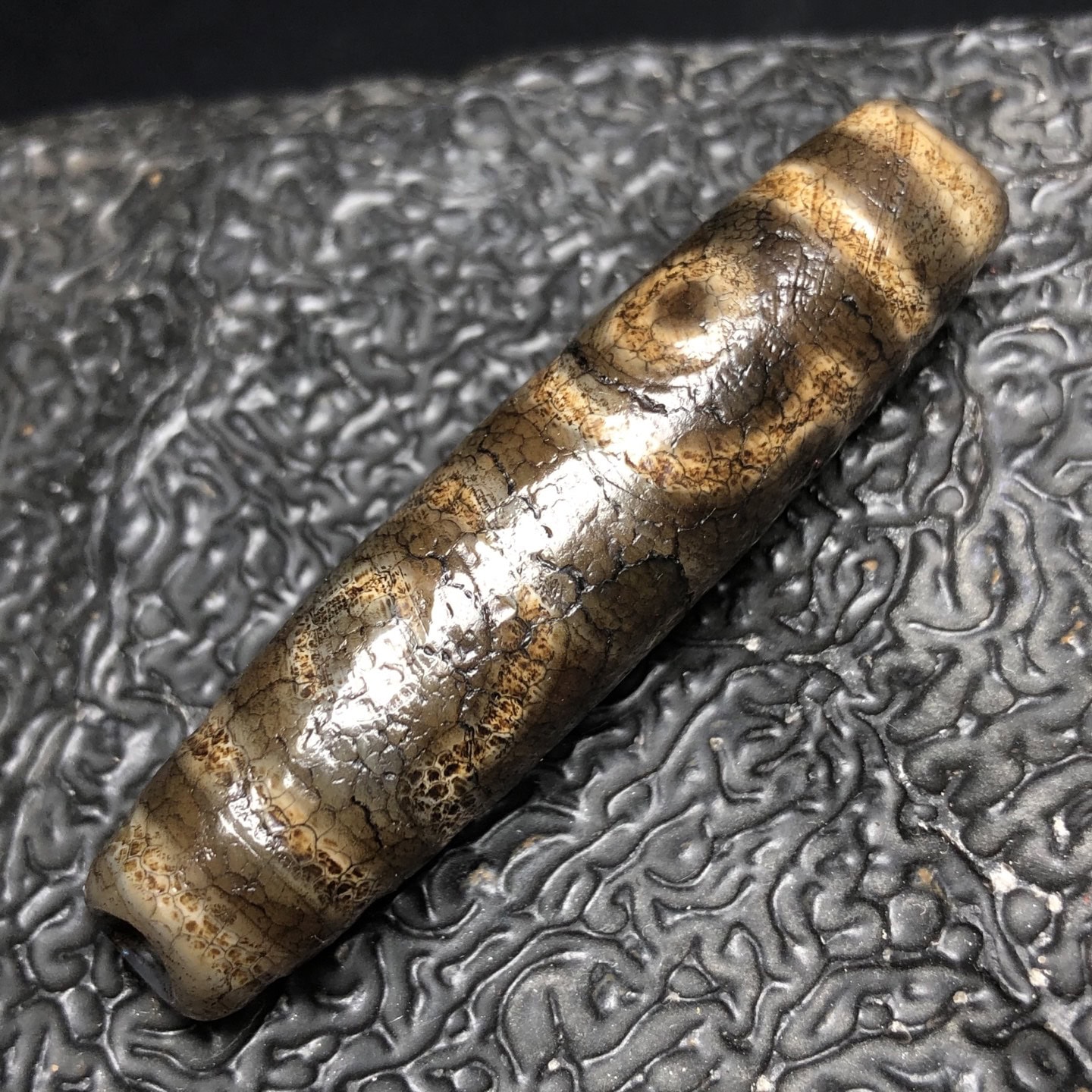 Chinese Natural Agate DZI Beads