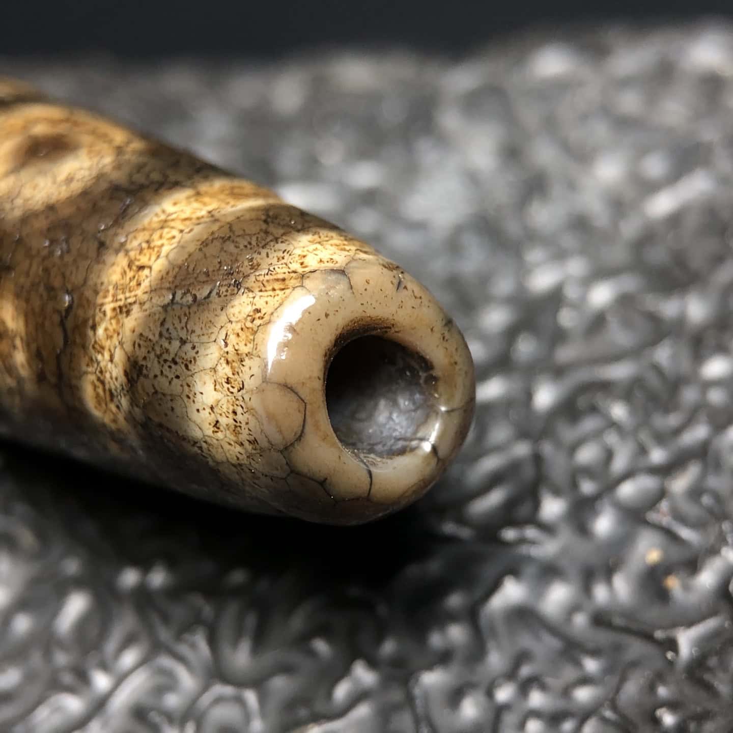 Chinese Natural Agate DZI Beads