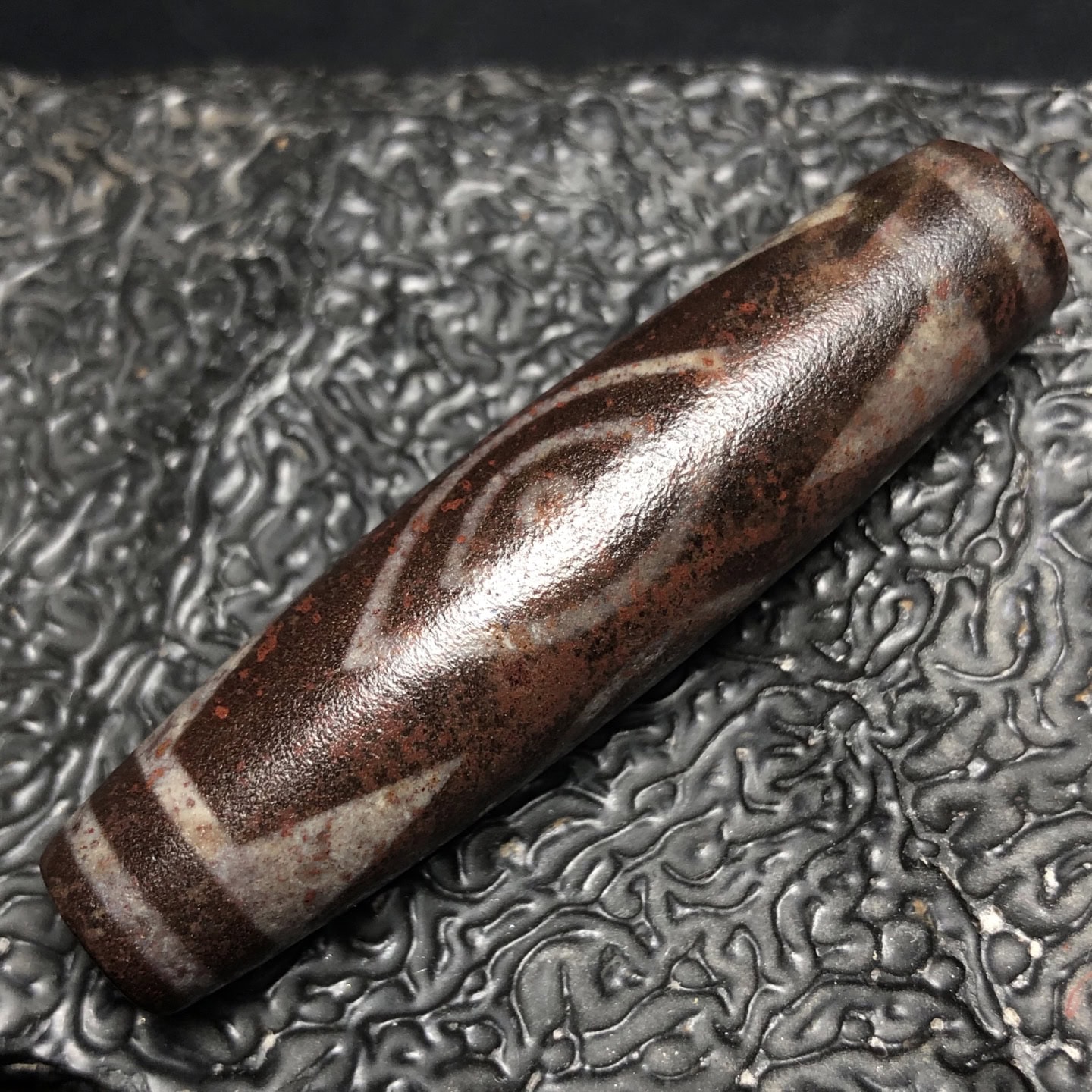 Chinese Natural Agate DZI Beads