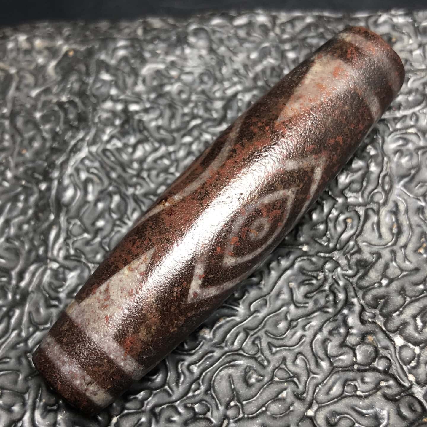 Chinese Natural Agate DZI Beads