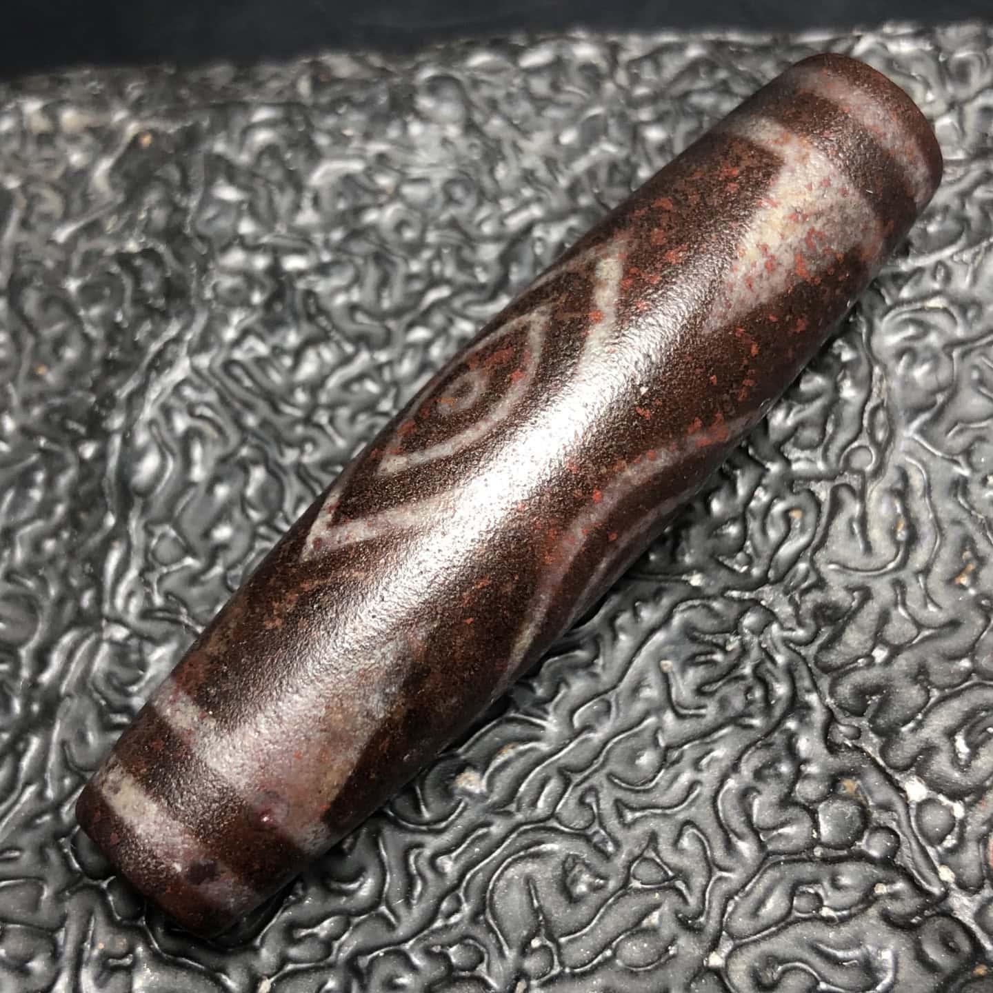 Chinese Natural Agate DZI Beads