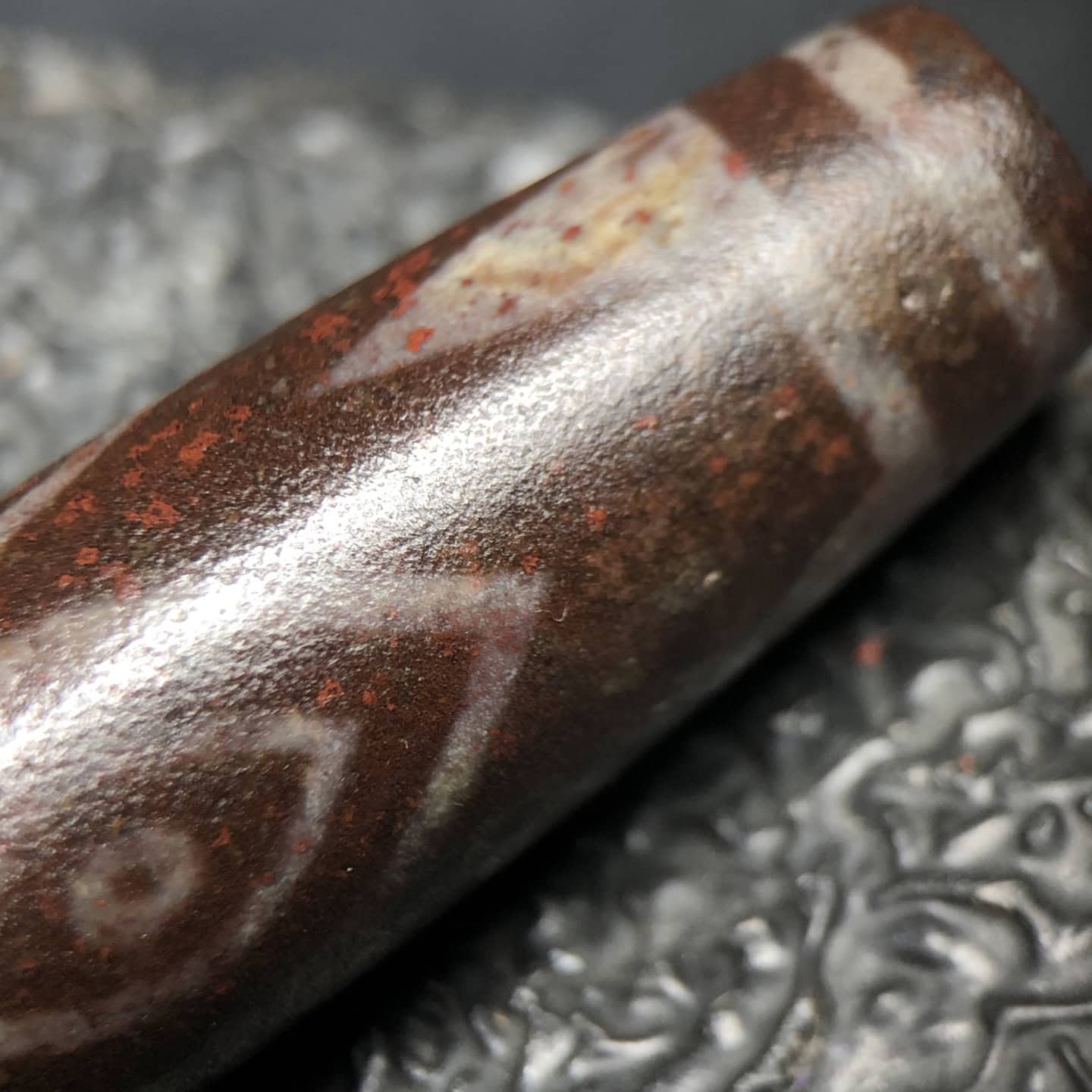 Chinese Natural Agate DZI Beads