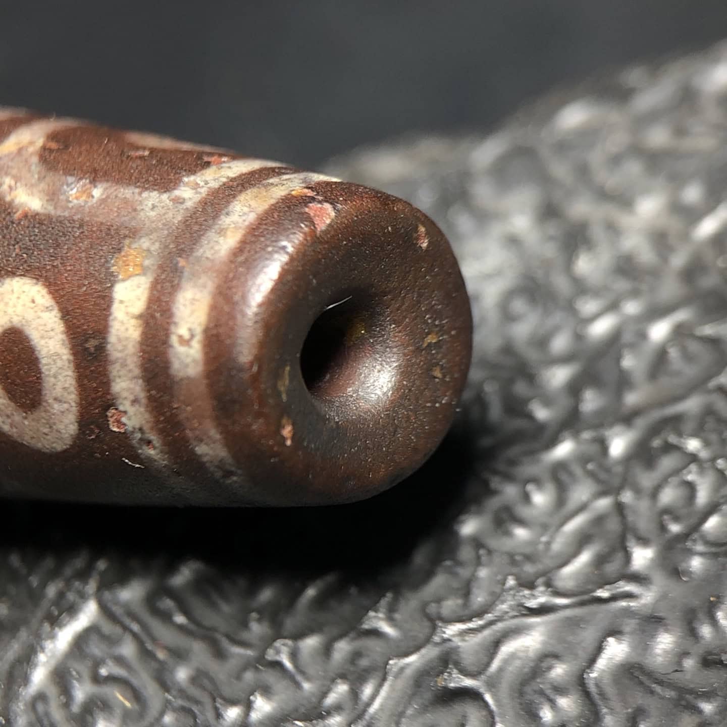Chinese Natural Agate DZI Beads