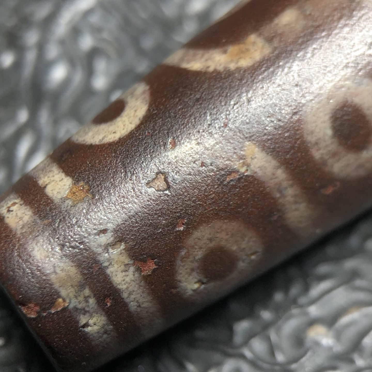 Chinese Natural Agate DZI Beads