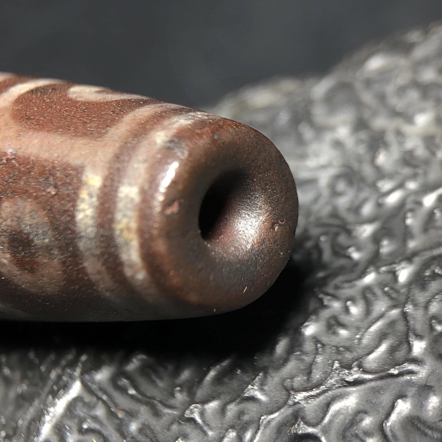 Chinese Natural Agate DZI Beads