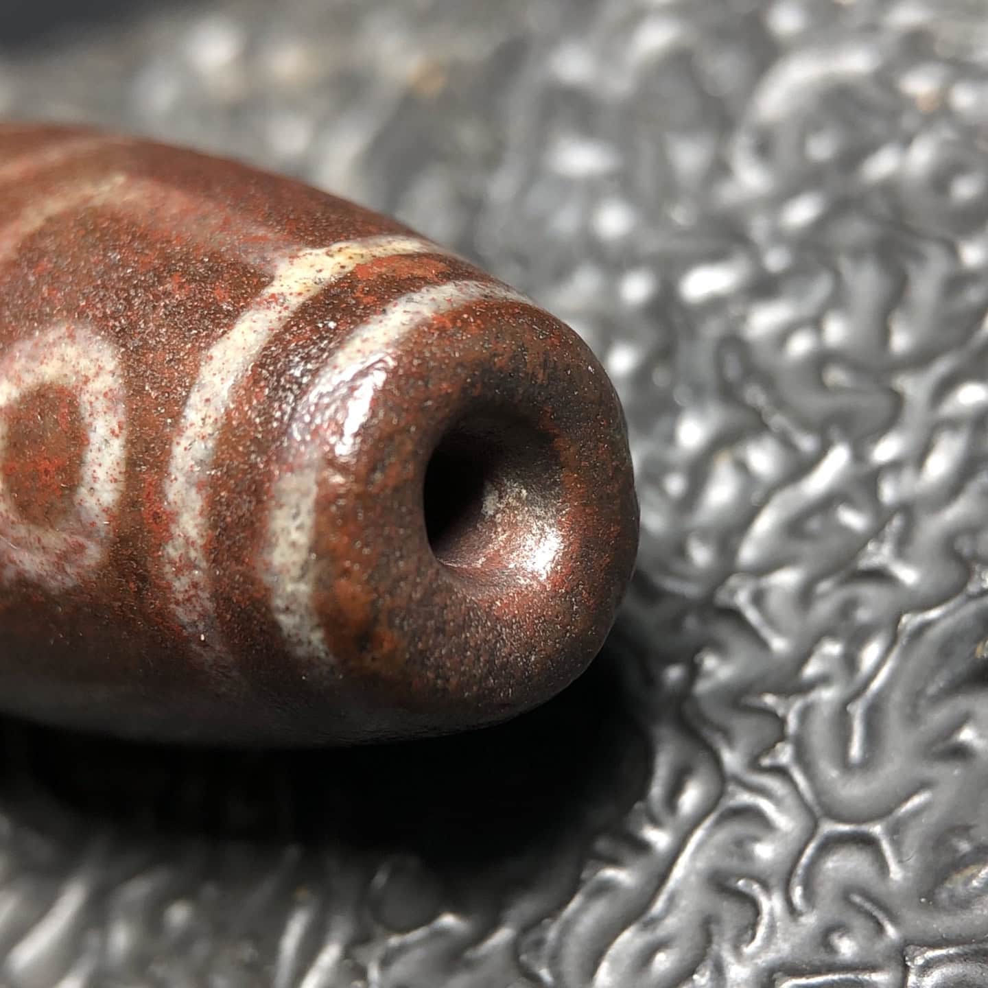 Chinese Natural Agate DZI Beads