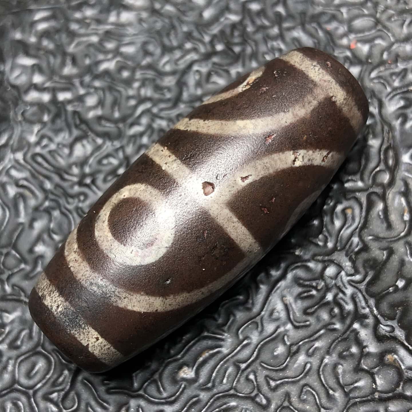 Chinese Natural Agate DZI Beads