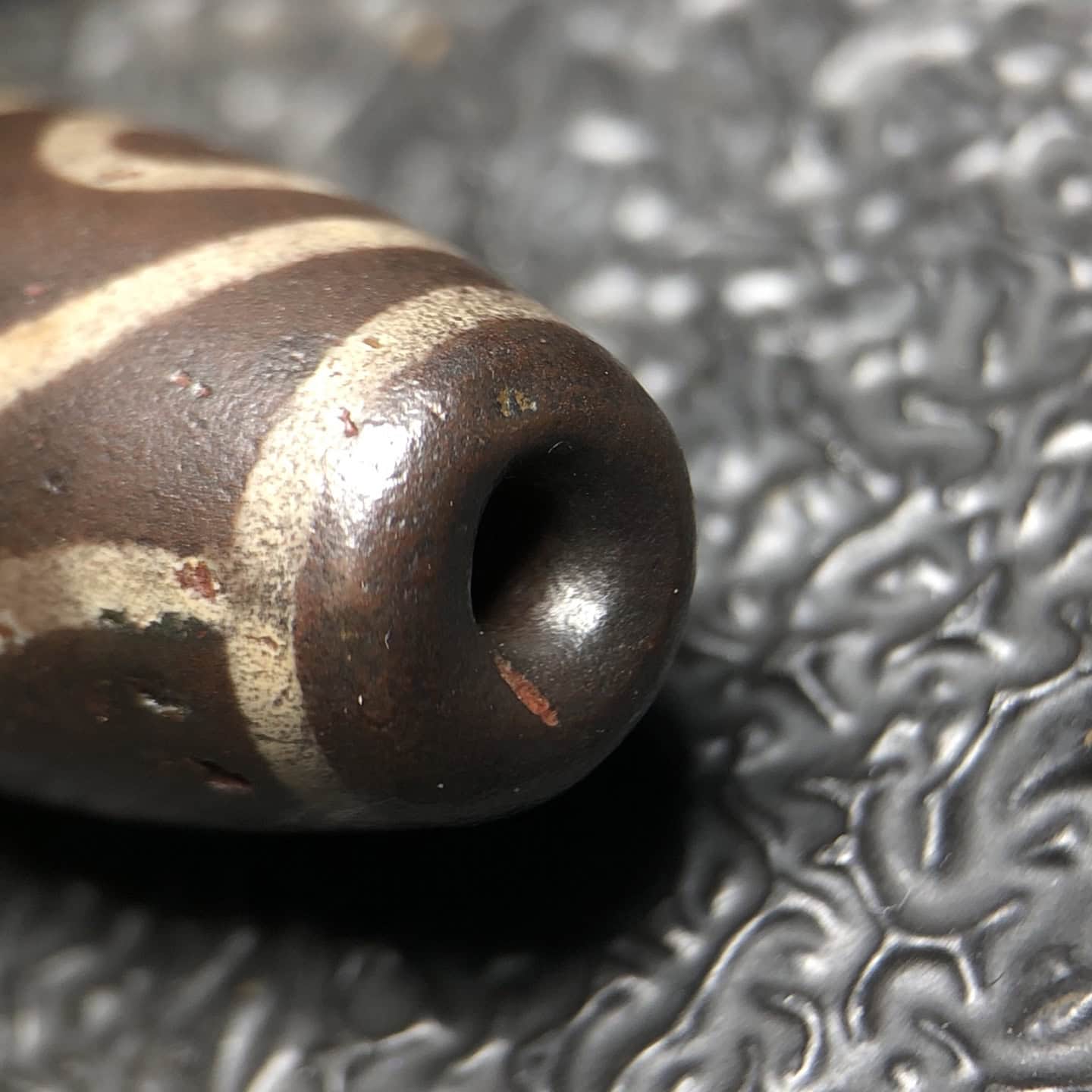 Chinese Natural Agate DZI Beads