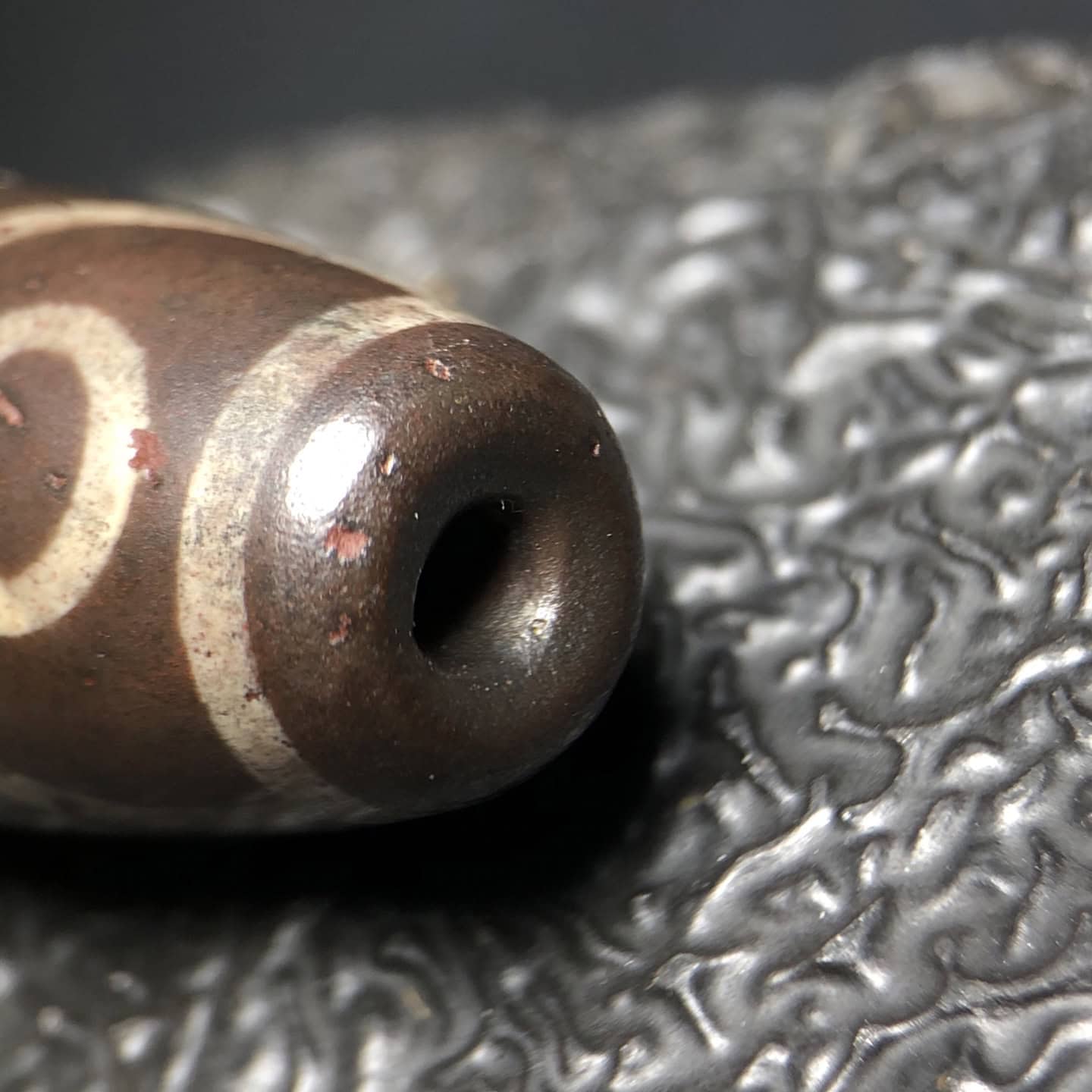Chinese Natural Agate DZI Beads