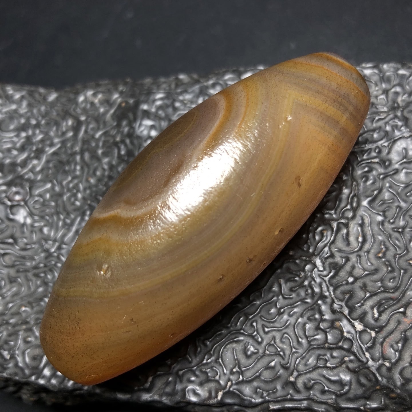 Chinese Natural Agate DZI Beads