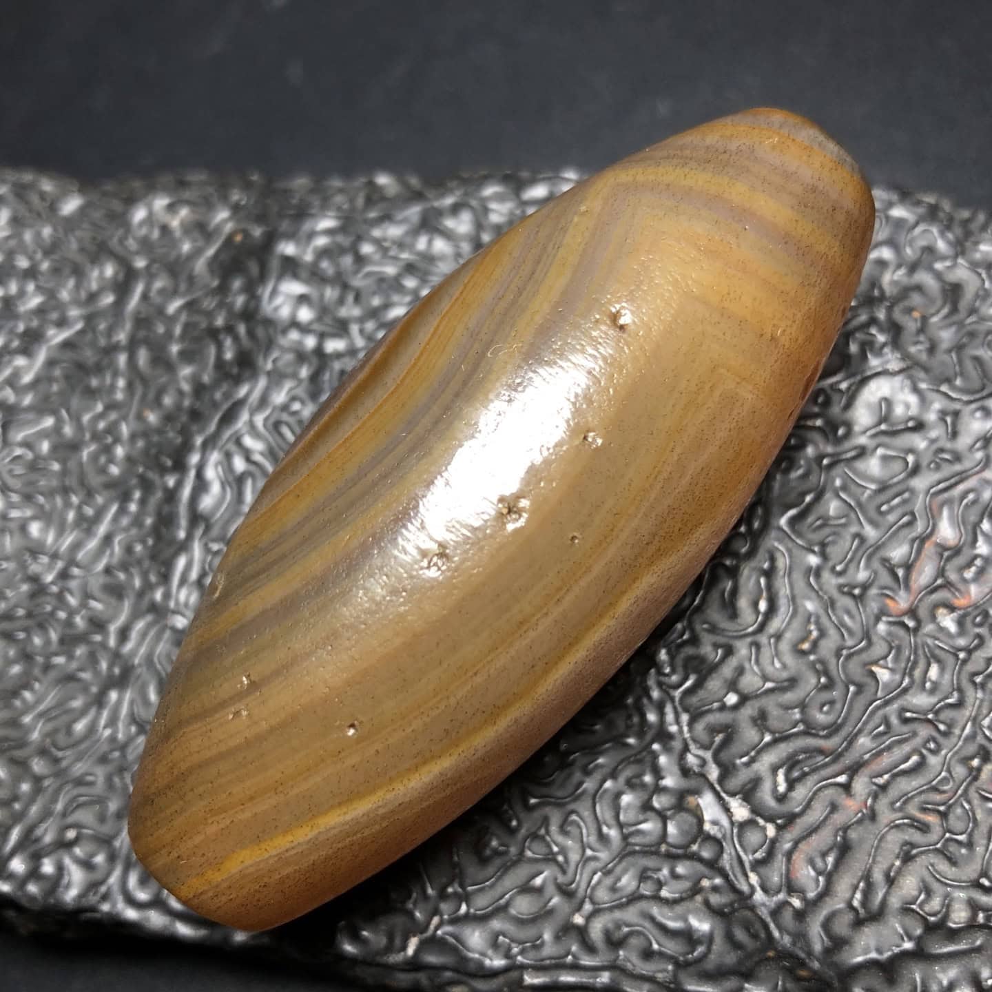 Chinese Natural Agate DZI Beads