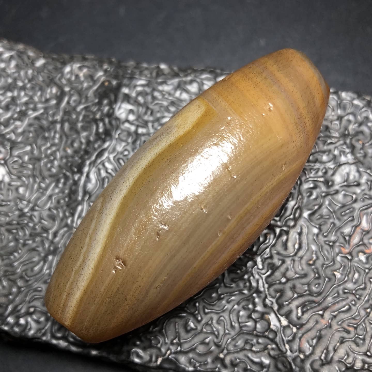 Chinese Natural Agate DZI Beads