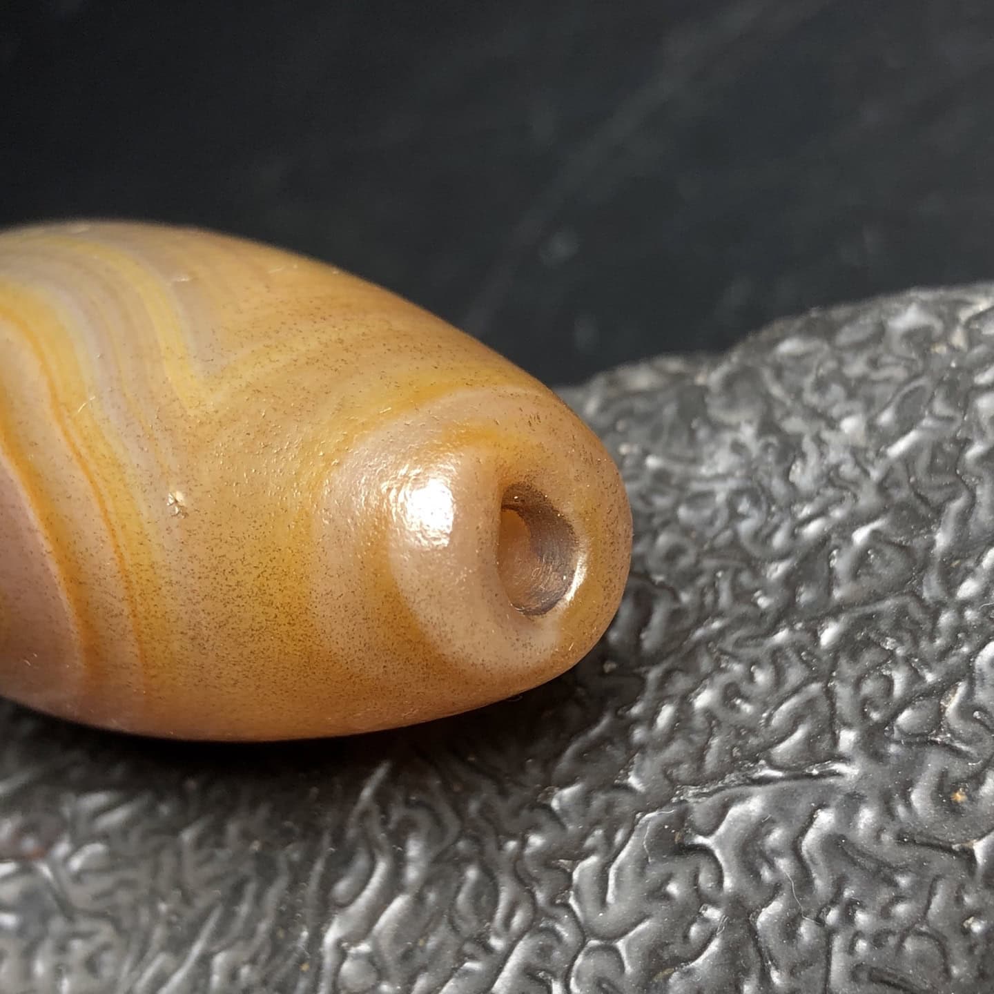 Chinese Natural Agate DZI Beads