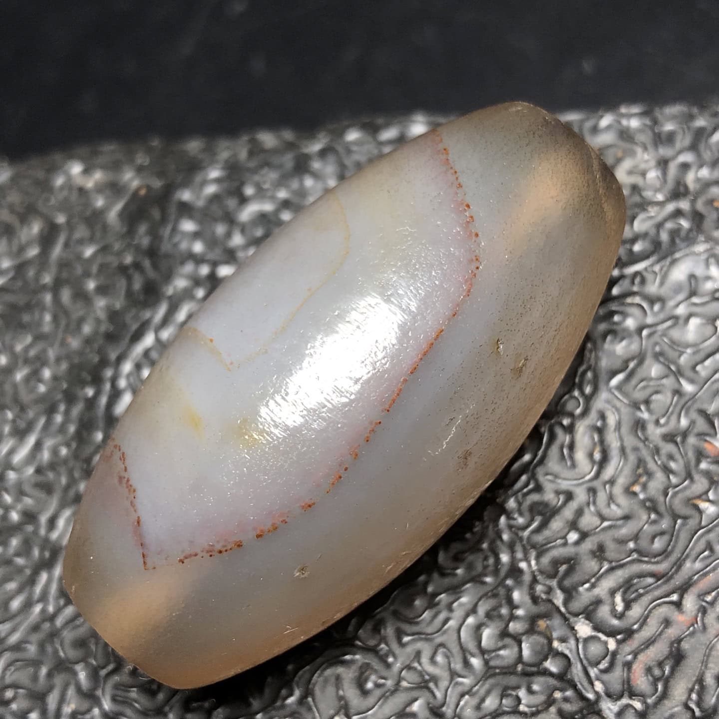 Chinese Natural Agate DZI Beads
