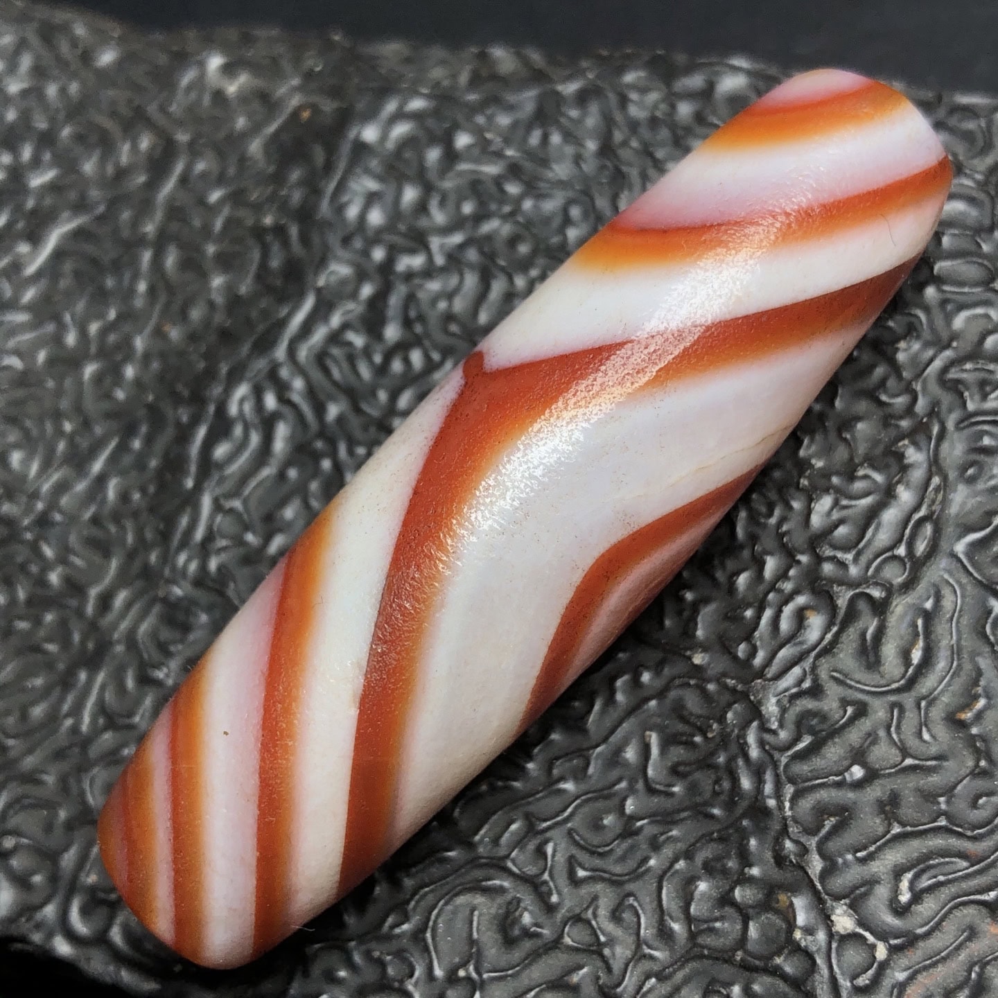 Chinese Natural Agate DZI Beads