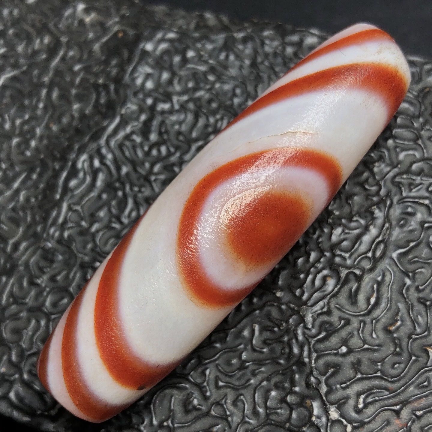 Chinese Natural Agate DZI Beads