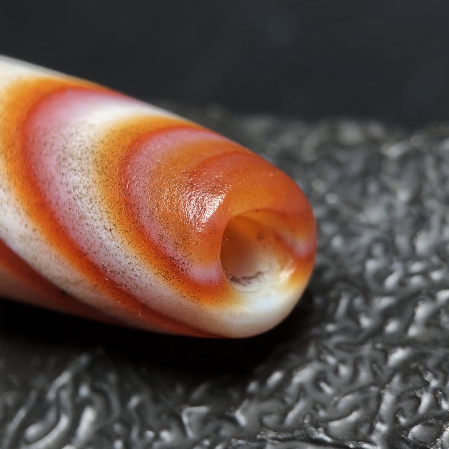 Chinese Natural Agate DZI Beads