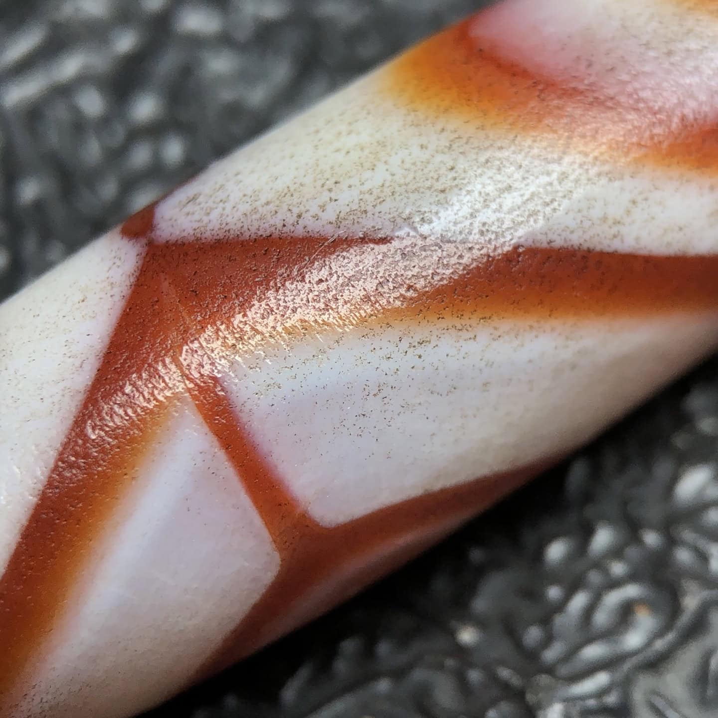Chinese Natural Agate DZI Beads