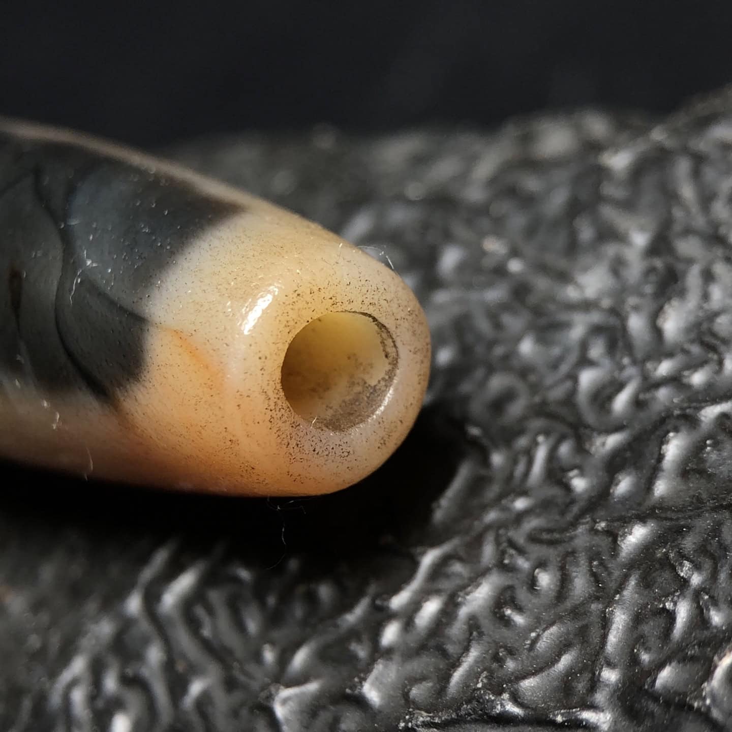 Chinese Natural Agate DZI Beads