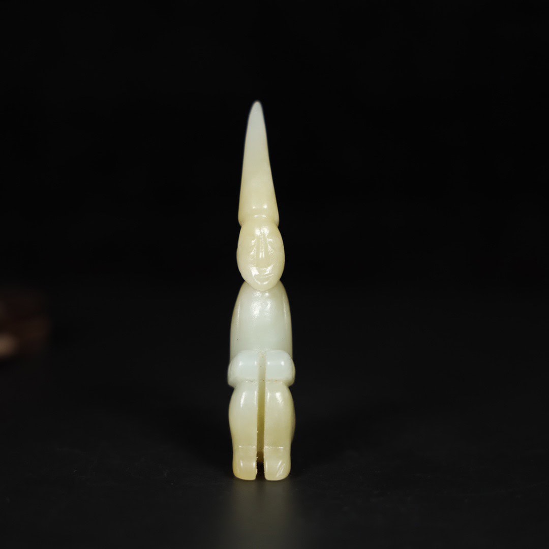 Chinese Natural Jade Carved handle