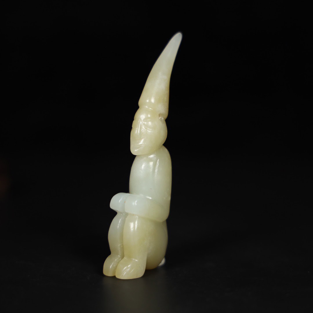 Chinese Natural Jade Carved handle