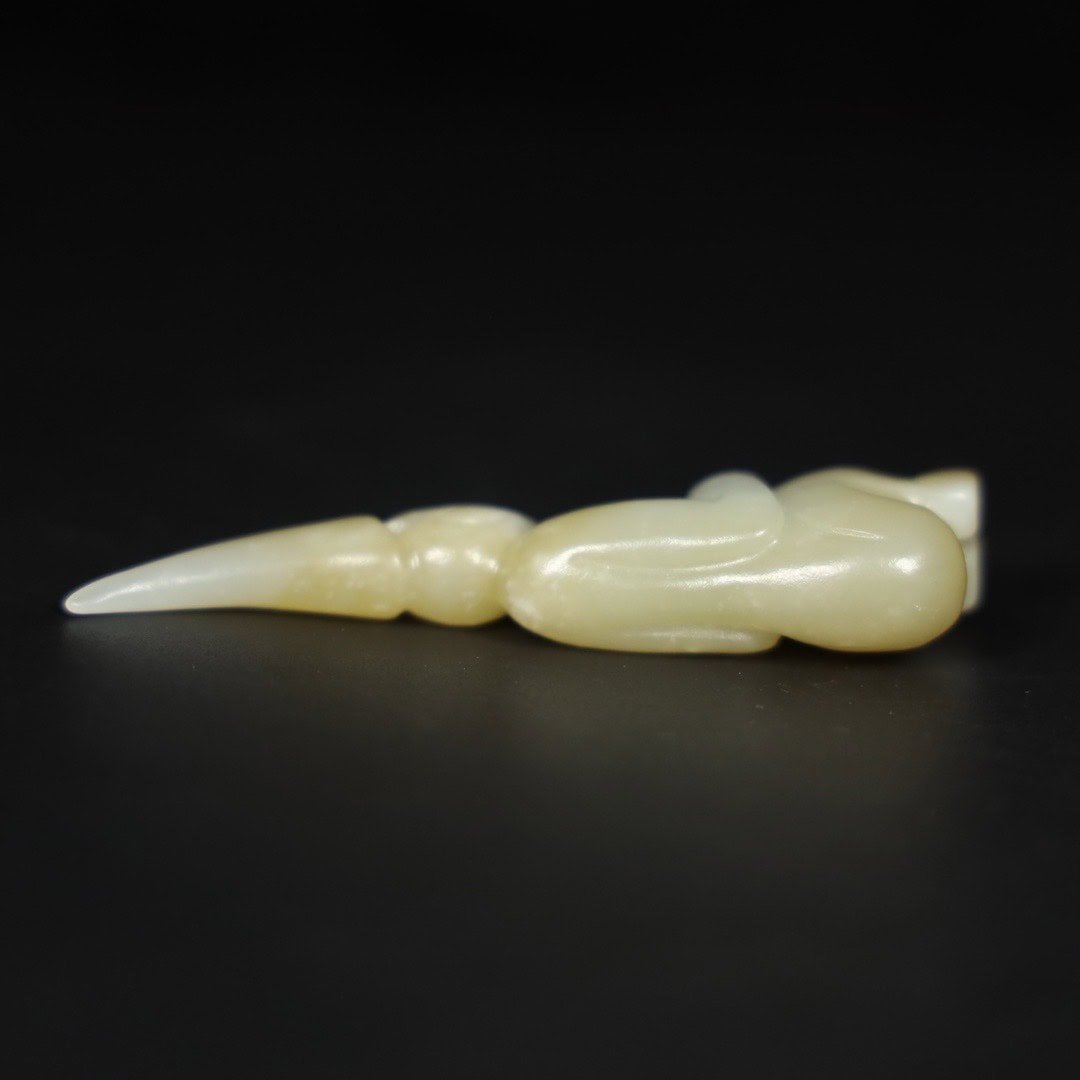Chinese Natural Jade Carved handle