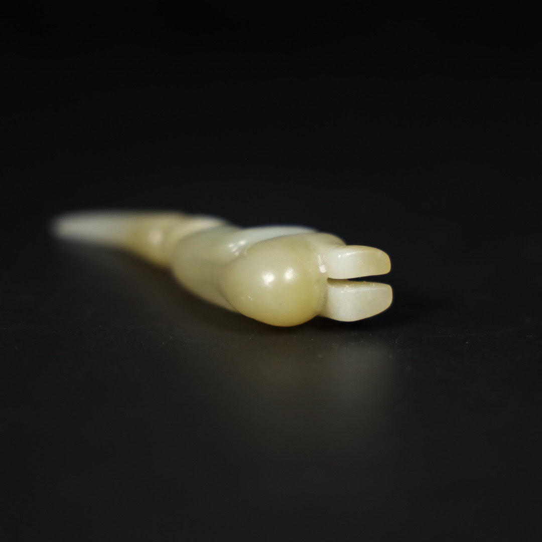 Chinese Natural Jade Carved handle