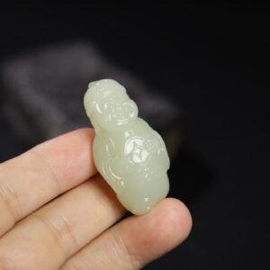 Chinese Natural Jade Carved Ornament