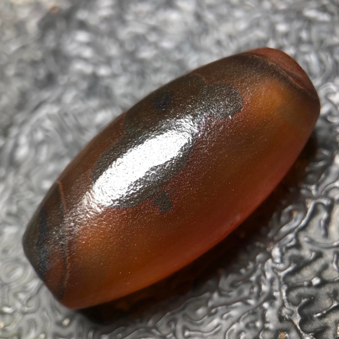Chinese Natural Agate DZI Beads