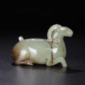 Chinese Natural Jade Carved Sheep