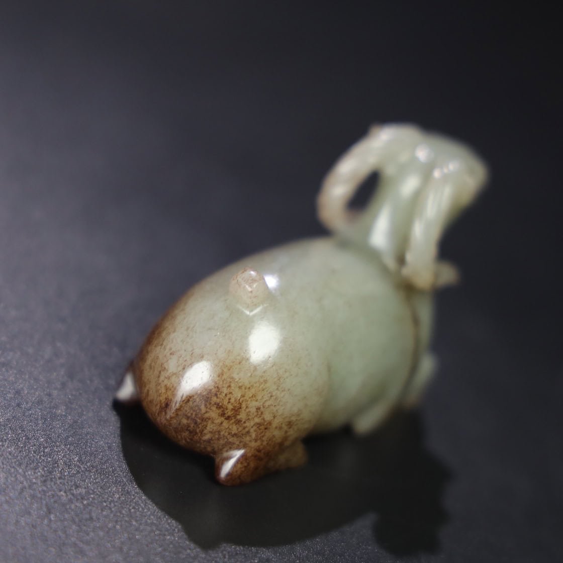 Chinese Natural Jade Carved Sheep
