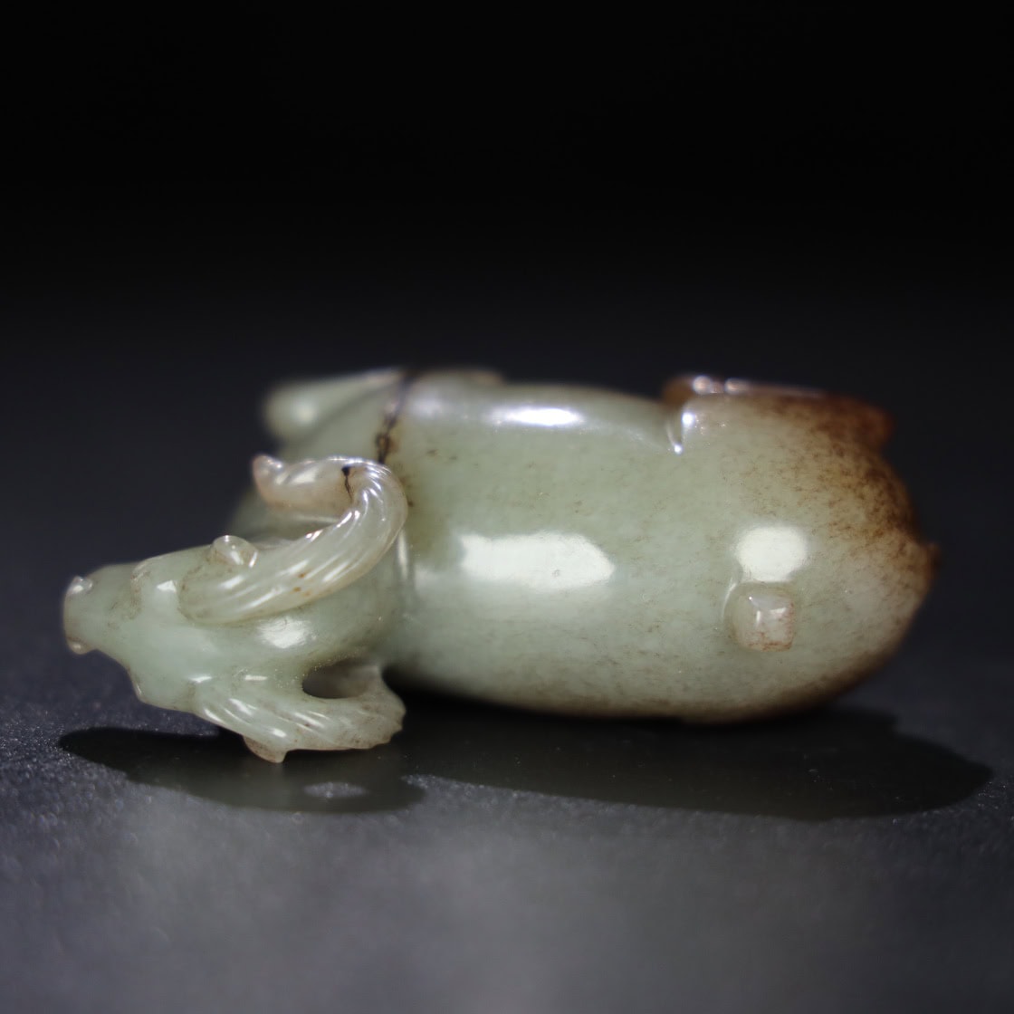 Chinese Natural Jade Carved Sheep