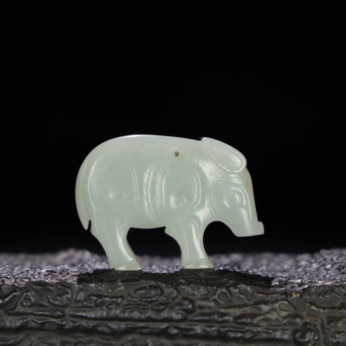 Chinese Natural Jade Carved Pig