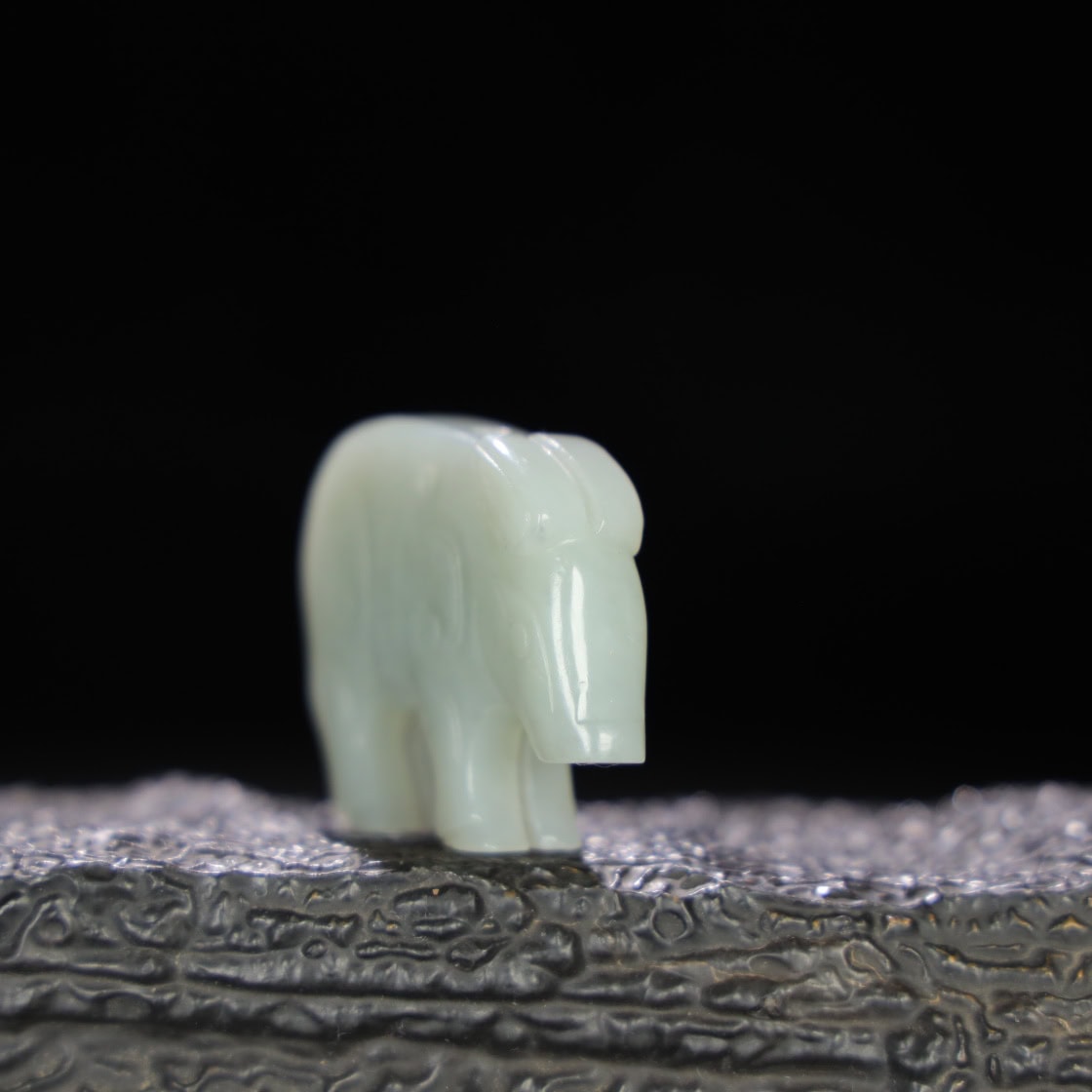 Chinese Natural Jade Carved Pig