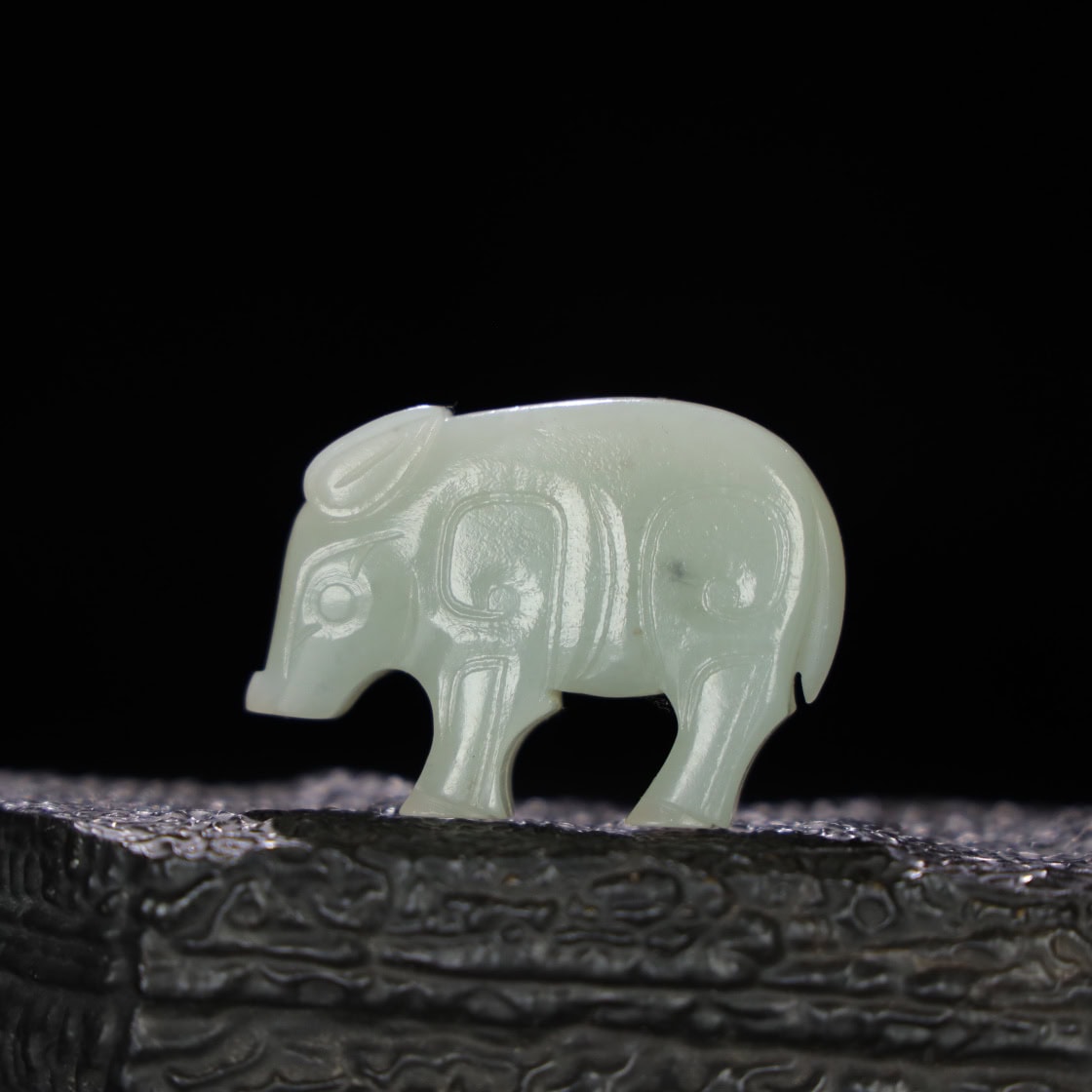 Chinese Natural Jade Carved Pig