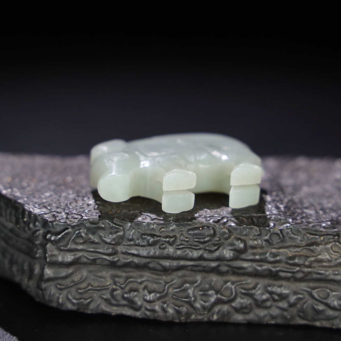 Chinese Natural Jade Carved Pig