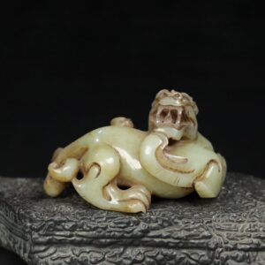 Chinese Natural Jade Carved beasts