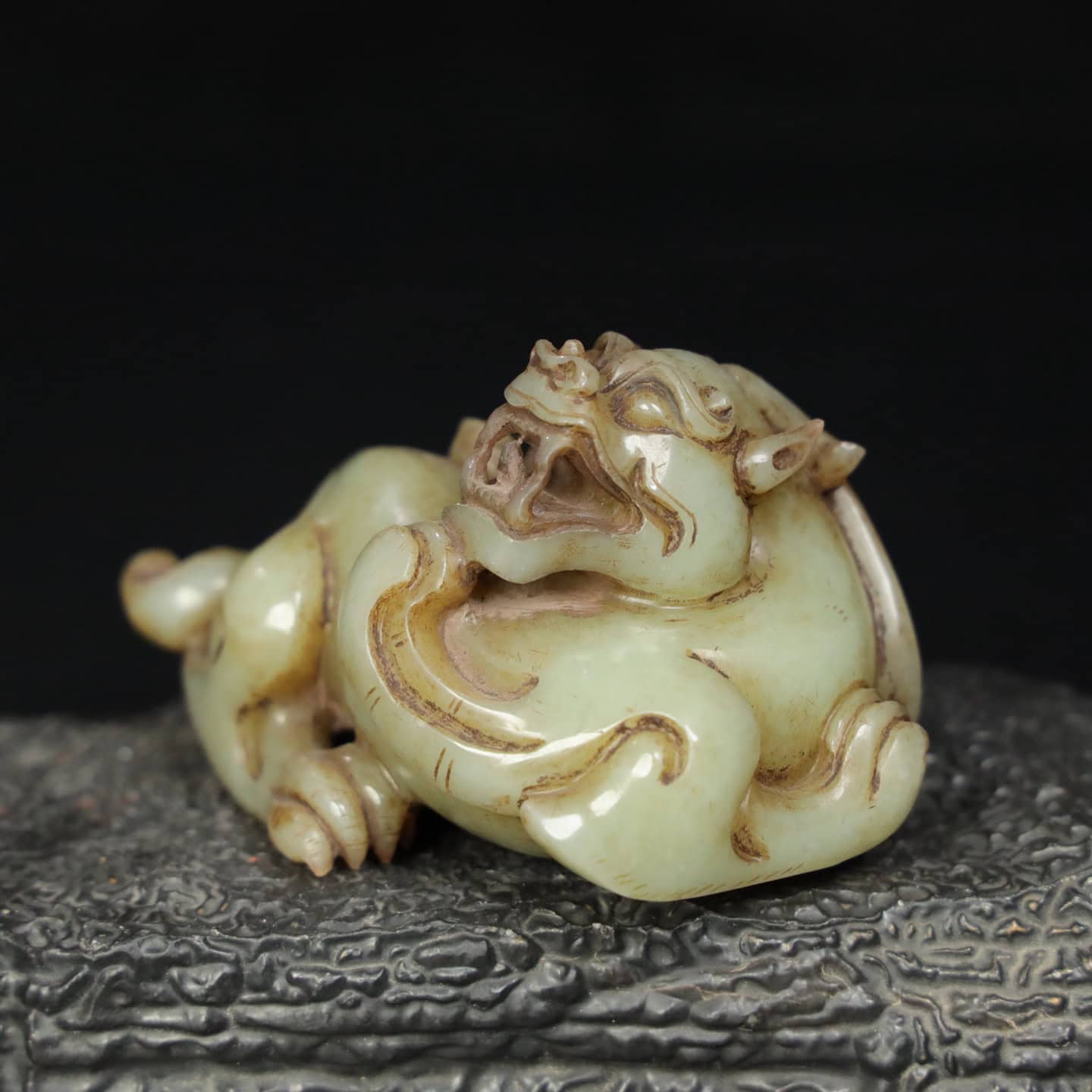Chinese Natural Jade Carved beasts