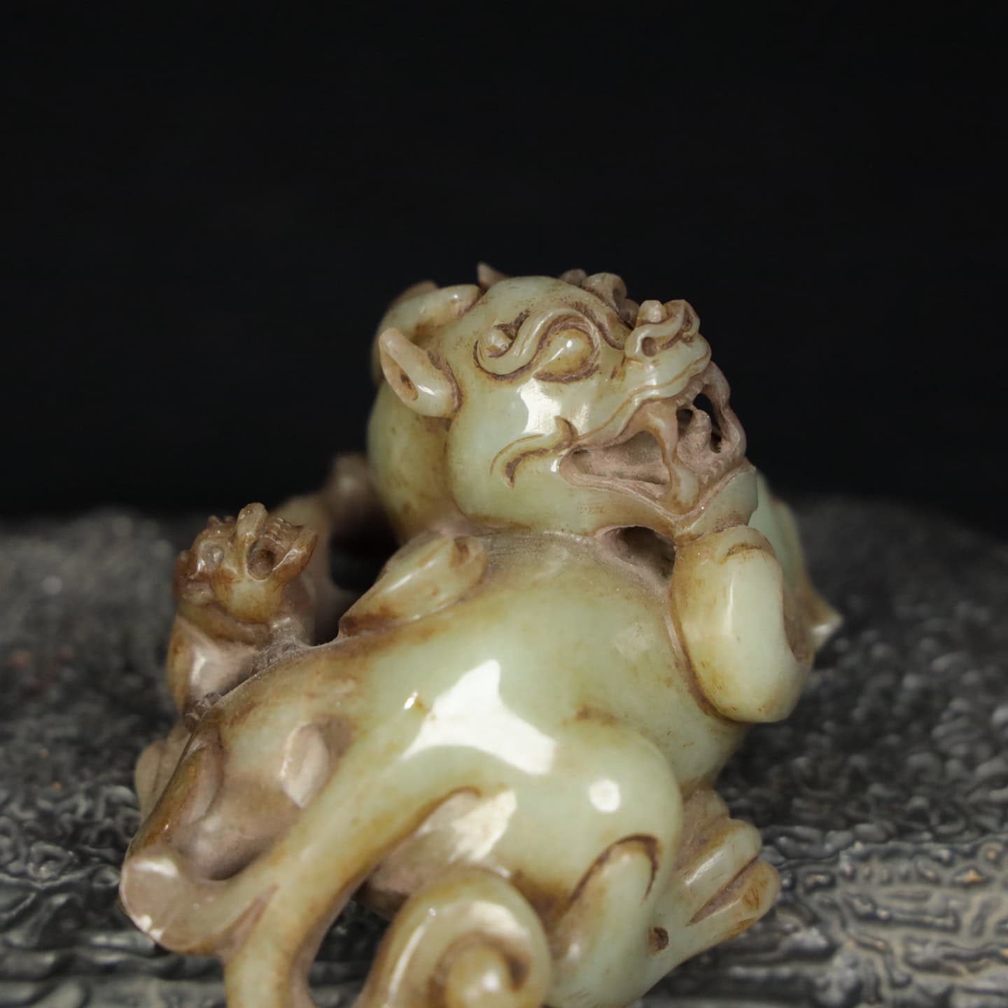 Chinese Natural Jade Carved beasts