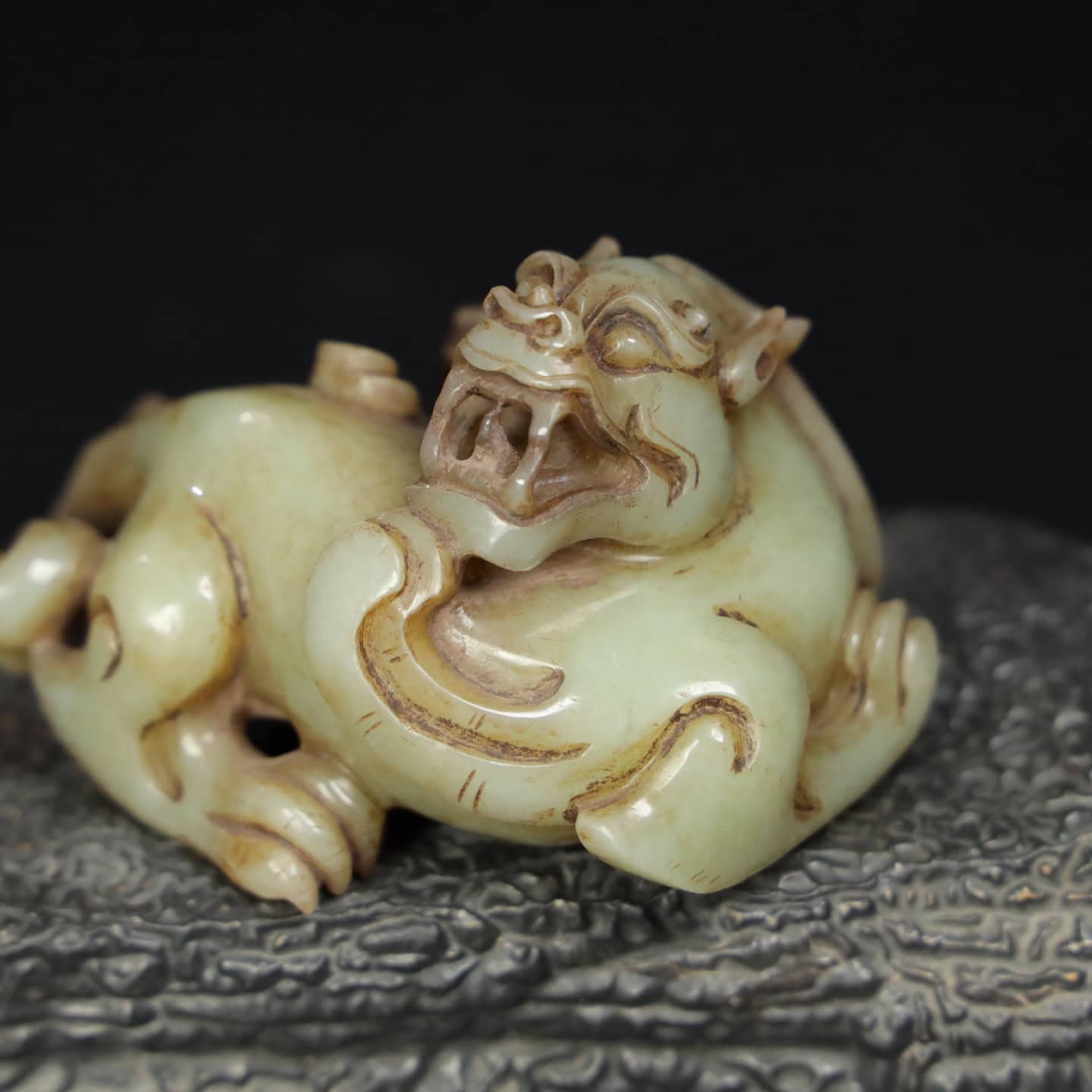 Chinese Natural Jade Carved beasts