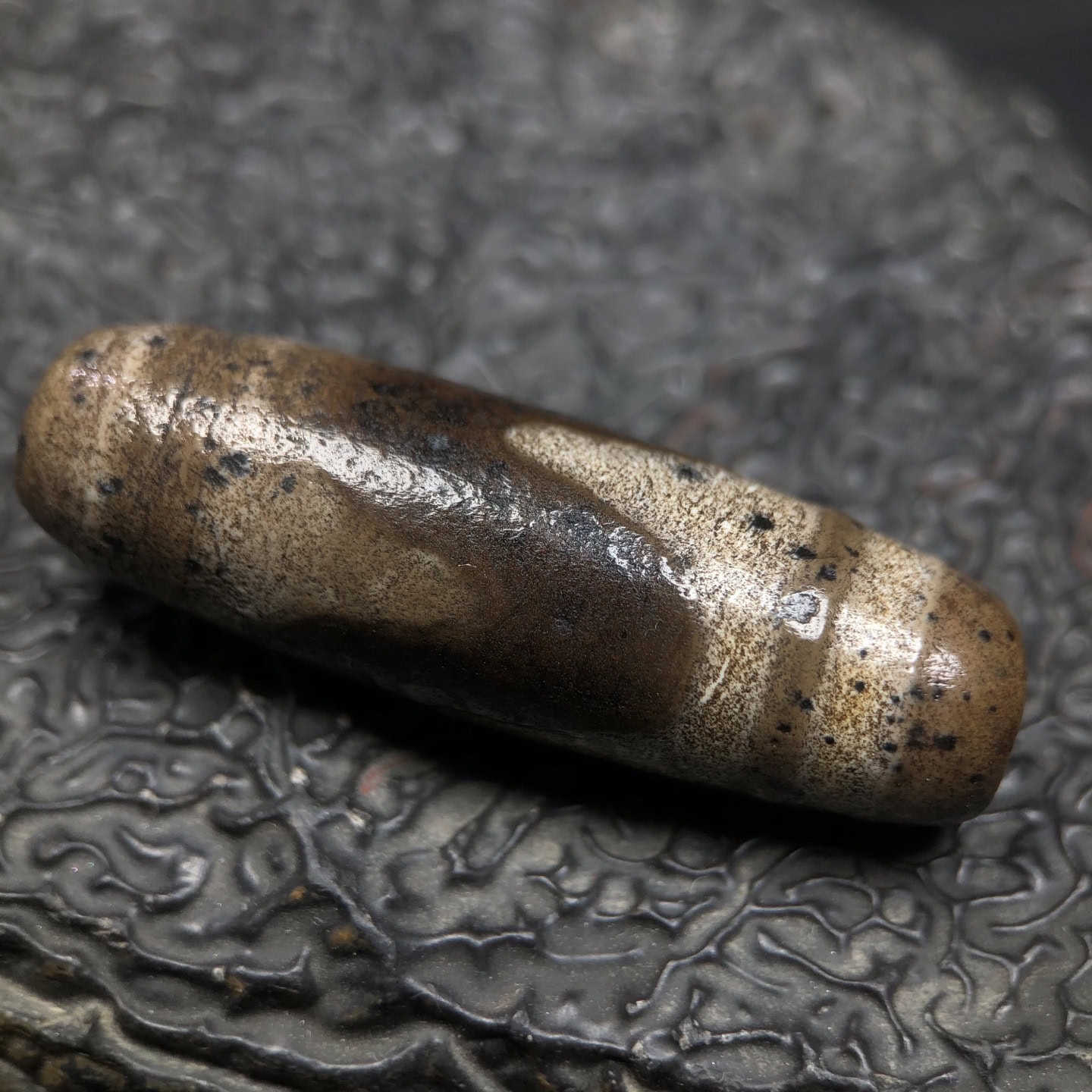 Chinese Natural Agate DZI Beads