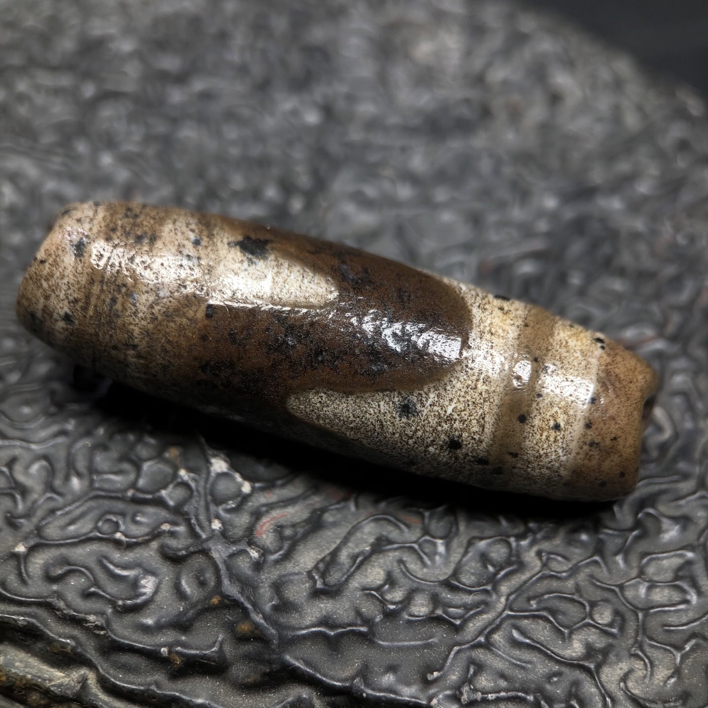 Chinese Natural Agate DZI Beads