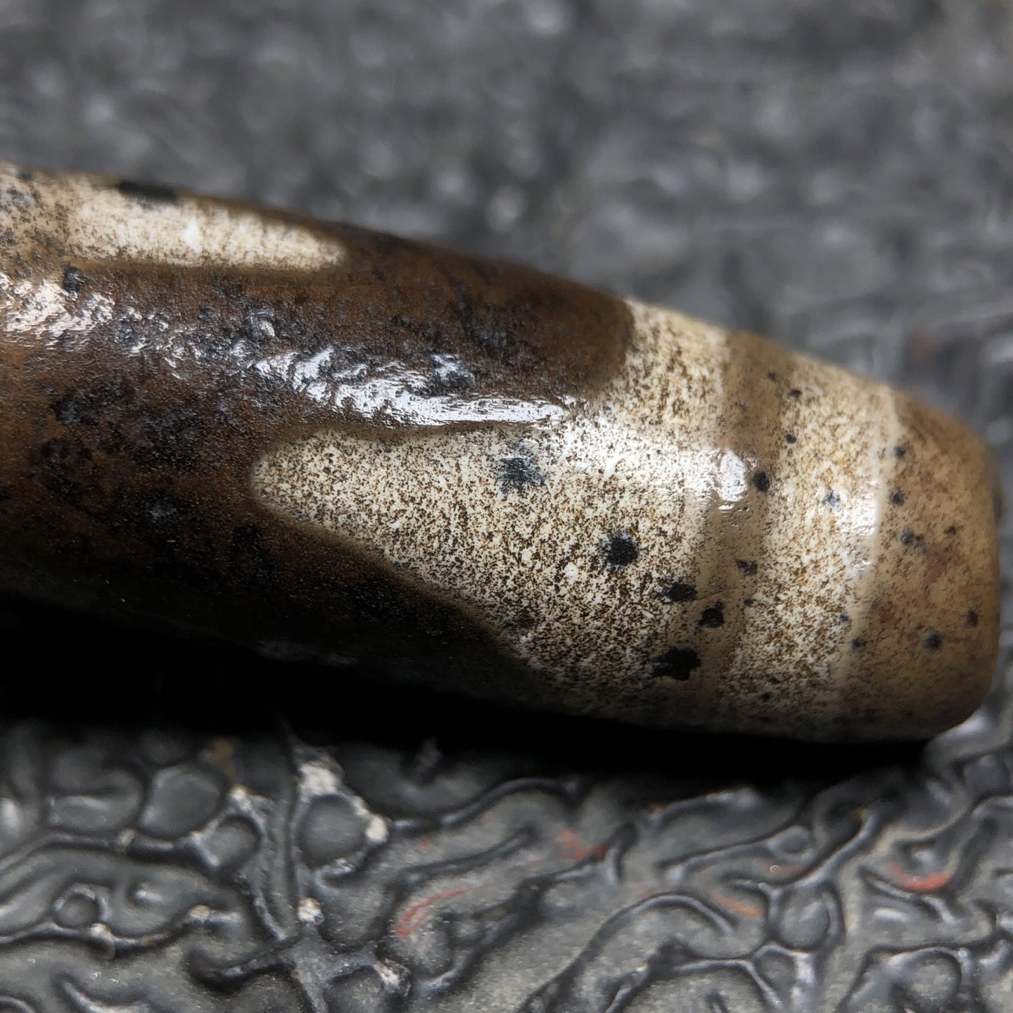 Chinese Natural Agate DZI Beads