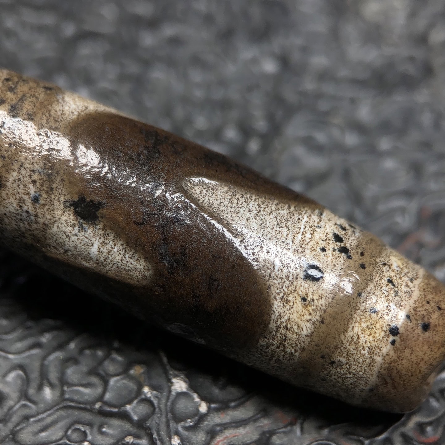 Chinese Natural Agate DZI Beads