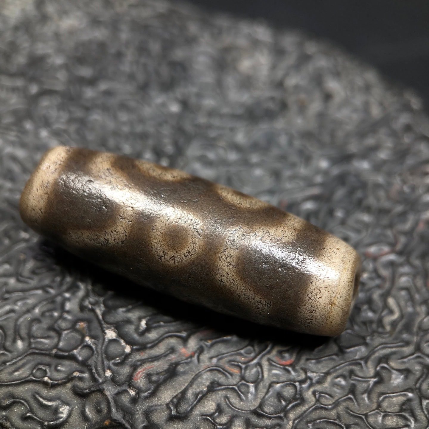 Chinese Natural Agate DZI Beads